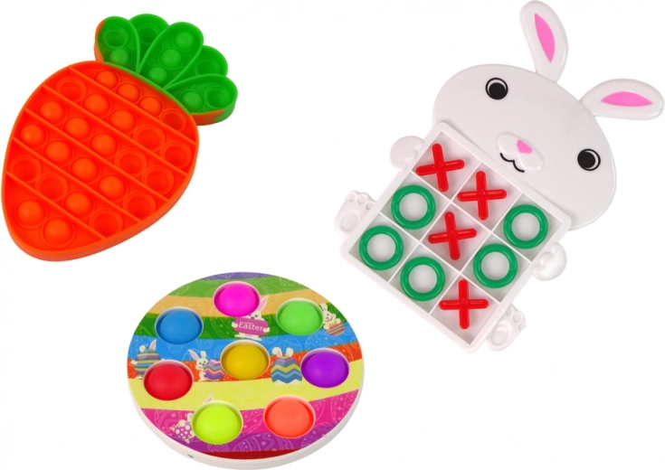 Sensorā izklaide ar pop it un taustes elementiem