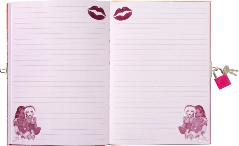 Rozā lapas ar dekoru