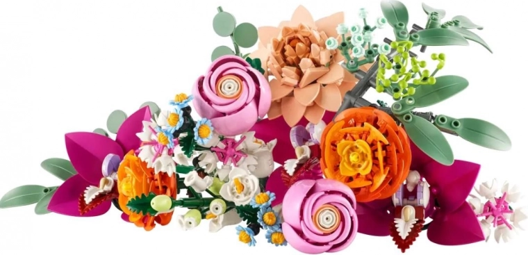 Reālistisks LEGO klucīšu pušķis