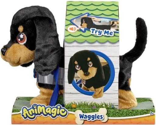 Staigā, kustina asti un rej