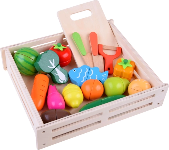 Reālistiska spēle ar magnētiskajiem pārtikas produktiem