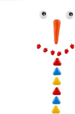 Krāsaini rotājumi komplektā