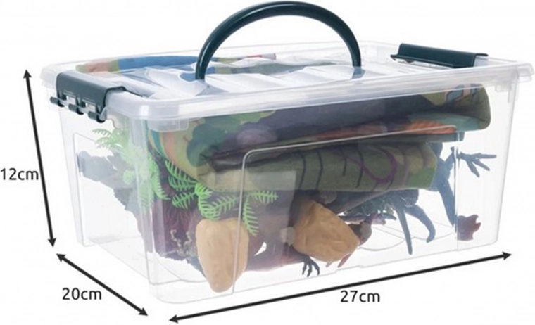 Praktiska uzglabāšanas kaste ar rokturi