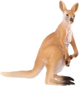 Uzticami ķengura ar mazuli sīkumi