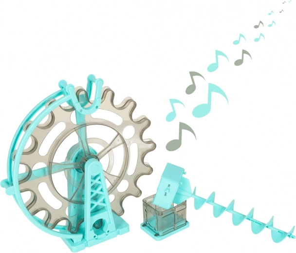 Mūzikas rats un pacēlājs nepārtrauktai kustībai