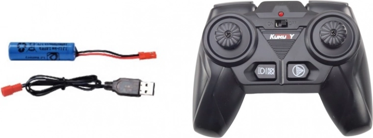 Pilns komplekts ar uzlādi caur USB