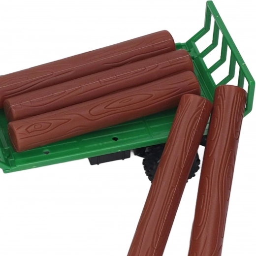 Piekabe ar baļķiem radošai spēlei