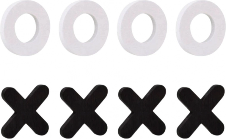 Kontrastējošas figūriņas X un O