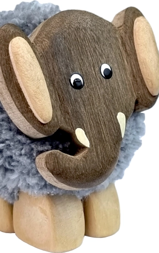 Combination of wooden and textile materials