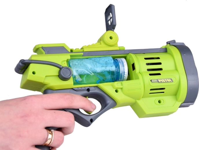 Krāsaini burbuļi ar pogas spiedienu