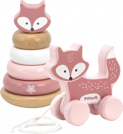 Divi vienā: kaudzē liekams tornis un velkamā lapsa