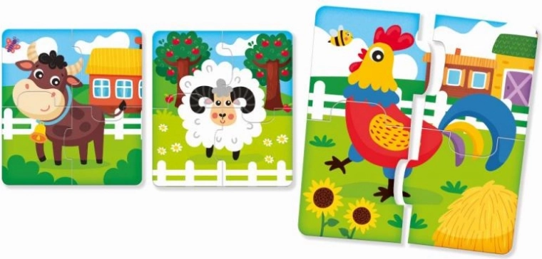 Krāsainas vienkāršas puzles