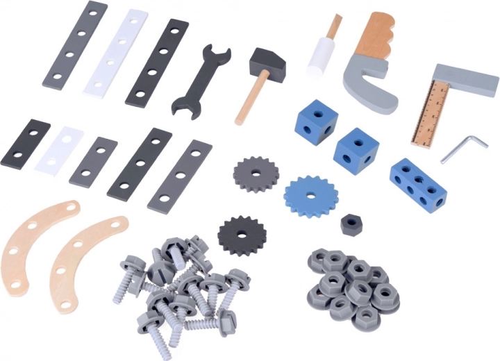 Bagātīgs instrumentu un detaļu komplekts