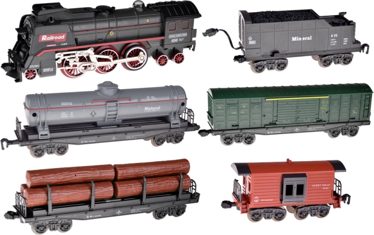 Extensive set of cars for creative play
