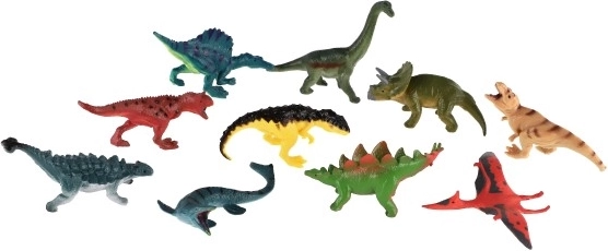 Populārāko dinozauru sugu mikss