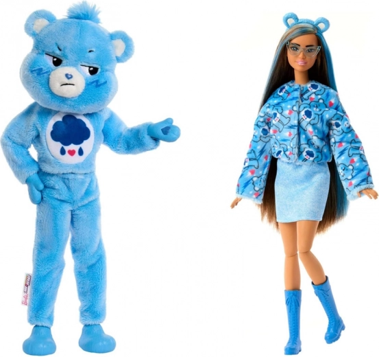 Mīksts plīšs un pilnībā kustīga lelle