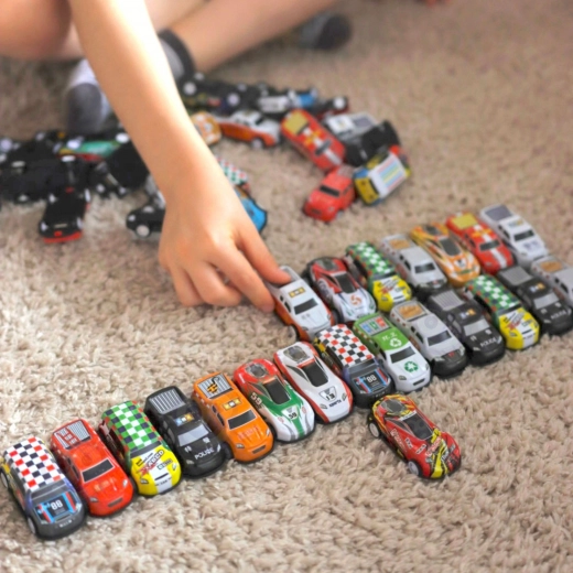 Colorful cars for creative fun
