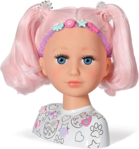 Gari rozā mati lieliskiem frizējumiem