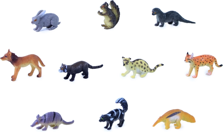 10 reālistiskas mini figūriņas