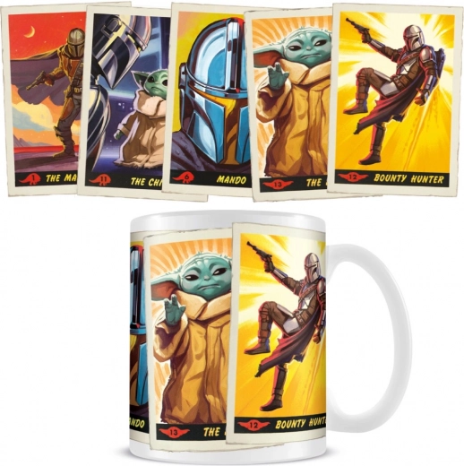 Keramikas krūze 315 ml ar The Child un Bounty Hunter motīviem