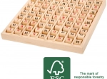 Small Foot reizināšanas tabula ar rullīšiem no FSC koka