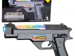 Battery-powered toy gun with lights and sounds 24 cm