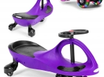 Wiggle car atspērienmašīna ar LED riteņiem, violeta, ECOTOYS