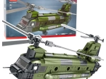Militārā helikoptera CH-47 CHINOOK būvkomplekts – 1451 detaļa