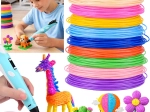 PCL diegu komplekts 3D pildspalvai, 10 krāsas, 50 m