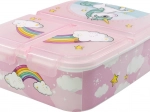Three-Compartment Unicorn Lunch Box