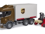 Komerciālais kravas auto SCANIA Super 560R UPS ar pacēlāju BRUDER 1:16