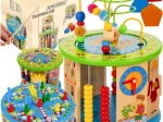 Wooden 11-in-1 Educational Activity Cube for Children Kruzzel