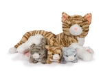 Cozy Noxxiez Cat Mom with Three Kittens – Plush Toy