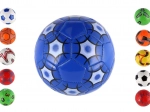 Junior football ball 15 cm – stitched, leather-like, mix of colors