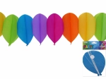 Paper garland with balloons