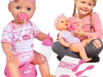 Simba New Born Baby funkcionāla lelle 43 cm ar podiņu un piederumiem