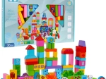 Wooden Building Blocks Farm Set 100 Pieces for Kids 3+