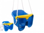 Bērnu šūpoles Baby, plastmasas ar drošības barjeru