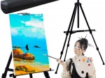 Metal painting easel with zip carry case