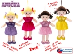 Lupatu lelle Anička 32 cm, runā un dzied slovāku valodā