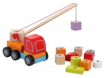Cubika koka auto celtņs ar magnētu