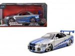 Metāla auto modelis 2002 Nissan Skyline GT‑R R34 1:24 Ātri un bez žēlastības