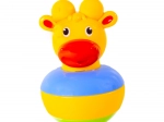 Nekrītoša rotaļlieta žirafe ar zvārgulīti (roly‑poly)
