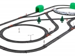Large Children's Train Set with Carriages and 9+ Meters Long Track – 70 Pieces