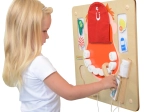 Masterkidz sienas sensorā-motorā tabule higiēna mutei Flex Montessori