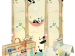 Liela saliekamā XPE putu izglītojošā paklājiņš 120 × 180 cm – dzīvnieciņi panda