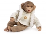 Realistic baby monkey with soft body 32 cm