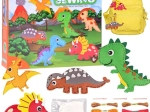 Filca radošā šūšanas komplekts dinozauriem – DIY dinozauru pasaule