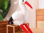 Pūkains stārķis – mīksta, mīļa rotaļlieta 37 cm