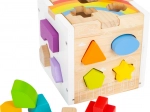 Rainbow Shape-Sorting Motor Skills Cube small foot